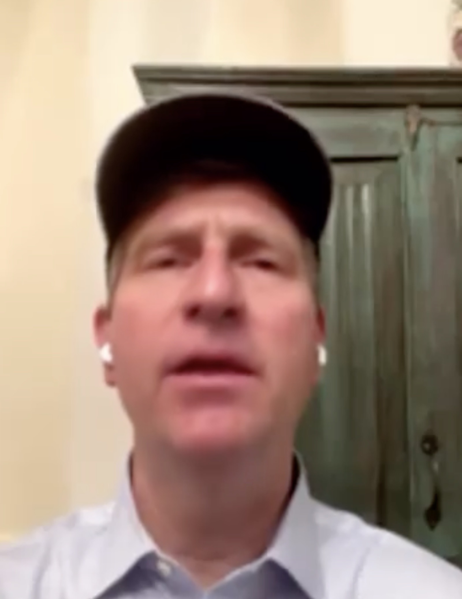 Rep. Greg Stanton on a video call